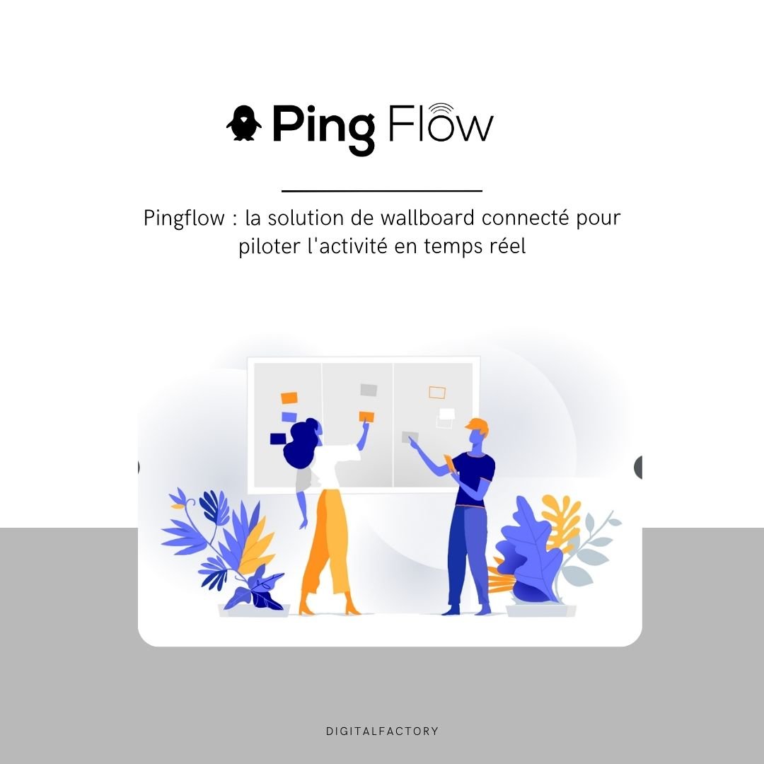 Pingflow : la solution de wallboard connecté pour piloter l'activité en temps réel - Digital factory