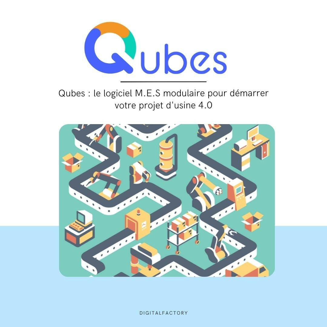 Qubes : le logiciel M.E.S modulaire pour démarrer votre projet d'usine 4.0 - Digital factory