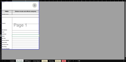 AMDEC Excel - Sommaire