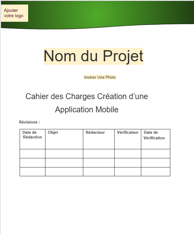 Modèle Cahier des Charges Application Mobile à Télécharger – Digital ...