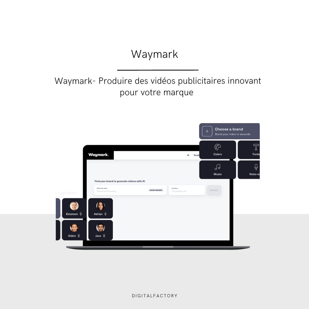  Waymark - Produire des vidéos publicitaires innovant pour votre marque