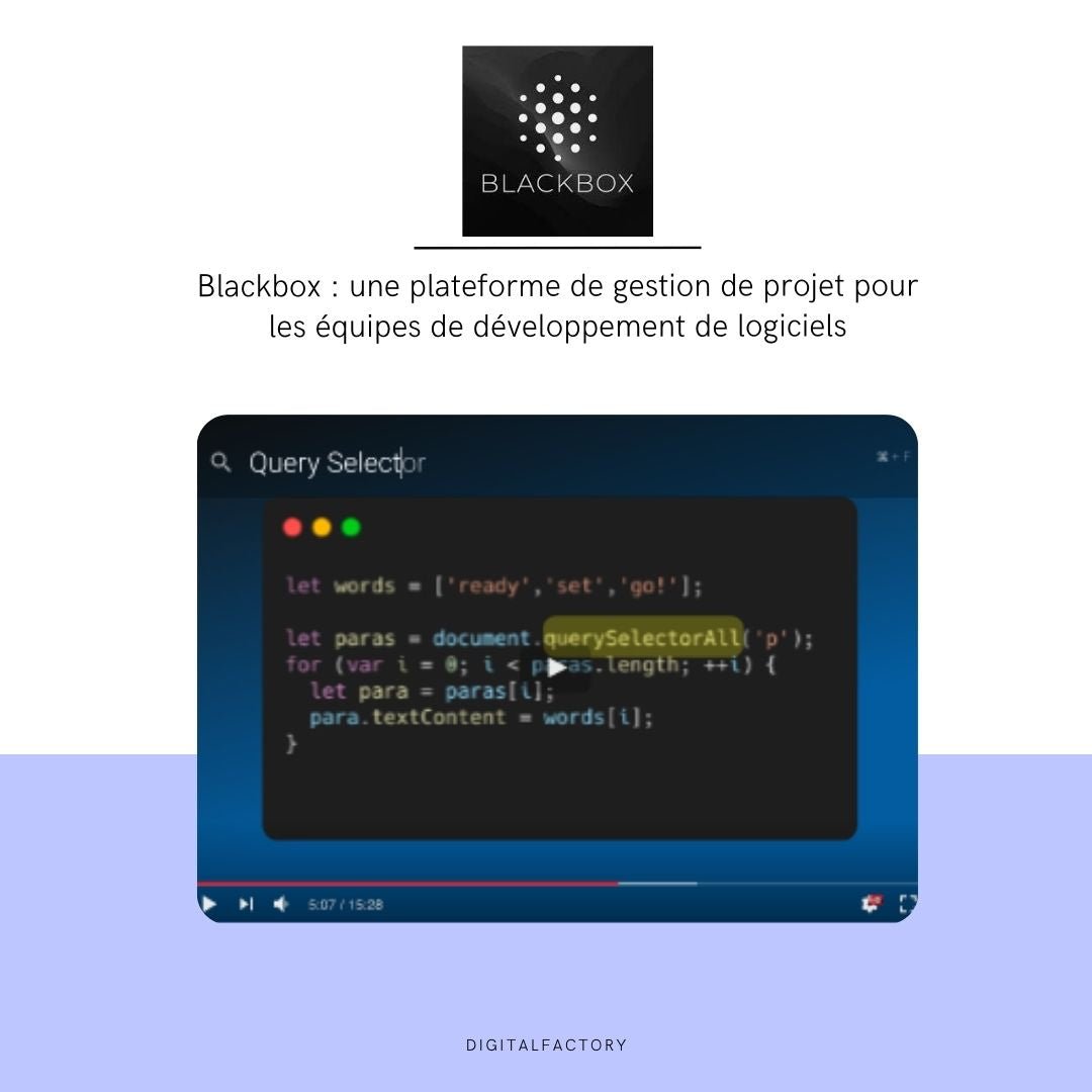 Blackbox : l'outil d'auto-complétion de code - Digital factory