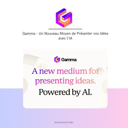 Gamma - Un Nouveau Moyen de Présenter vos Idées avec l'IA - Digital factory