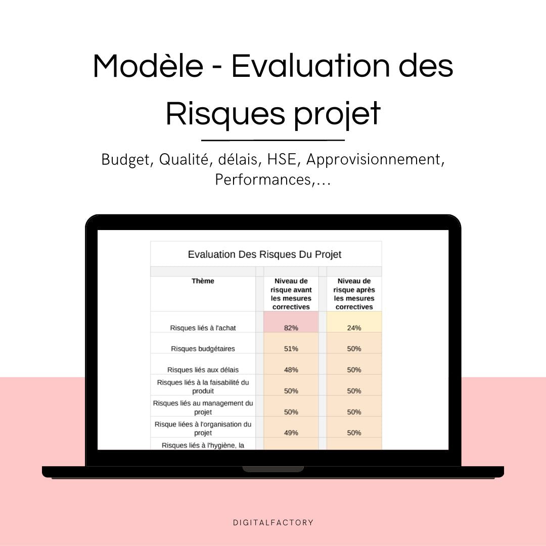 Modèle Excel d'analyse des risques projets